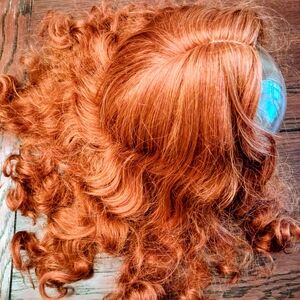 Voluminous Copper Curls Hair Wig